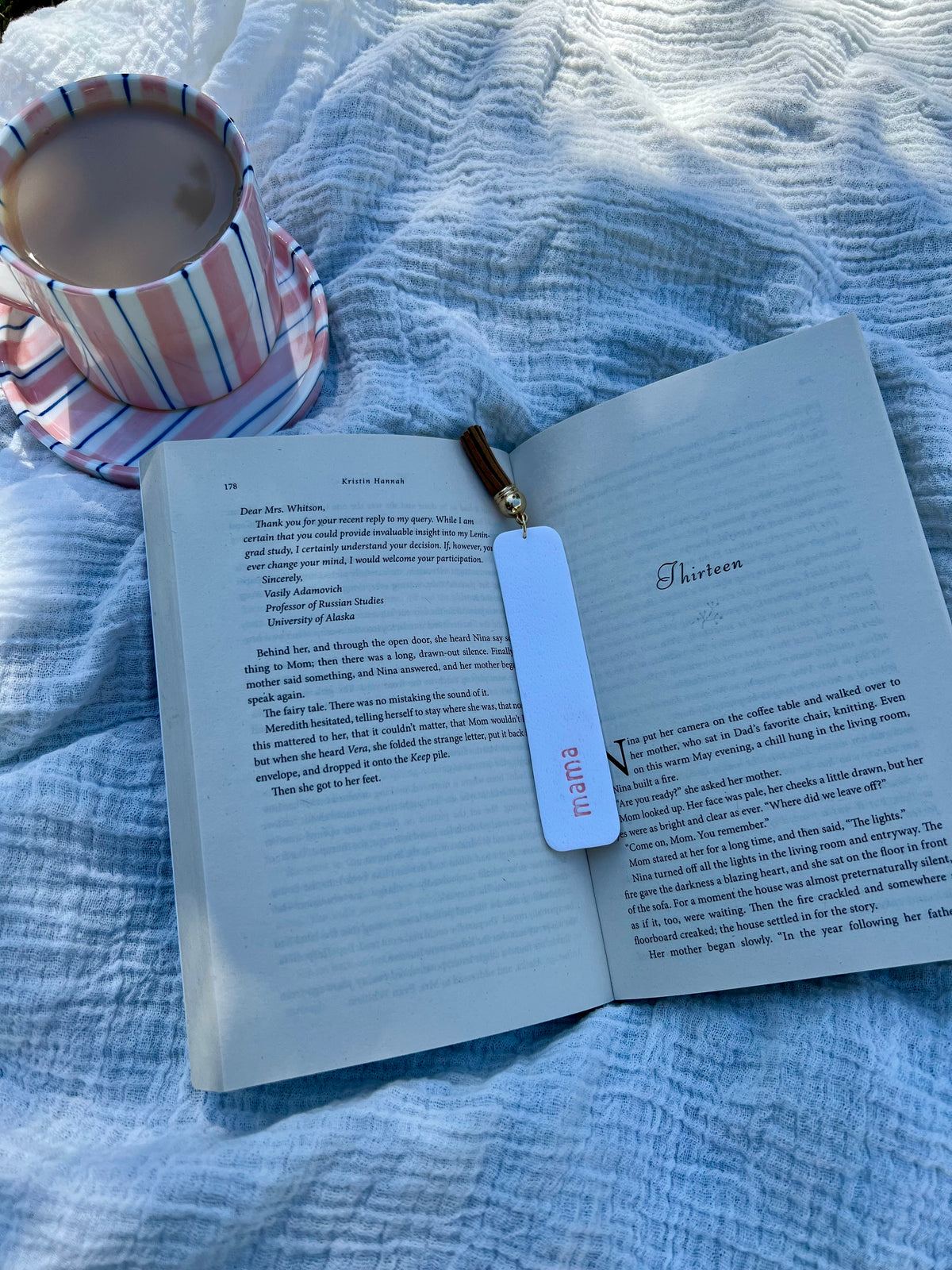 Mama Bookmark - Brown Tassel