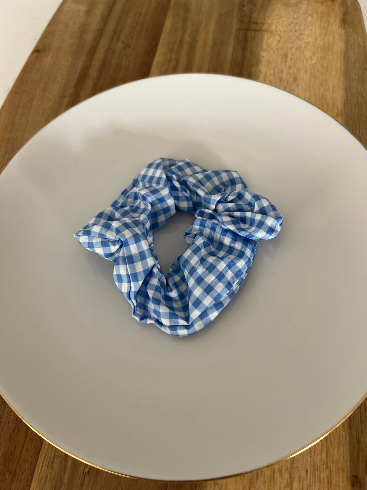Gingham Scrunchie