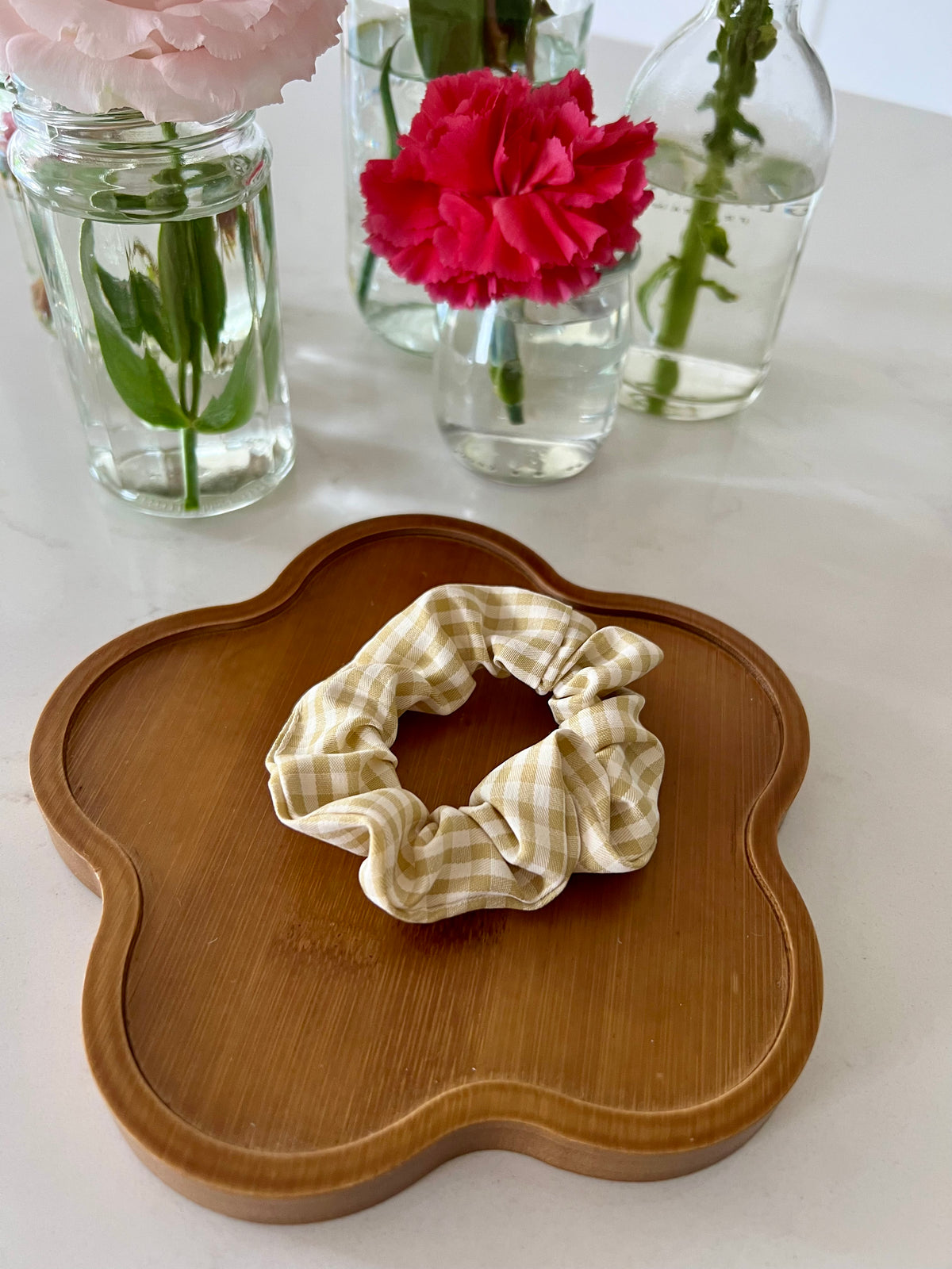 Gingham Scrunchie