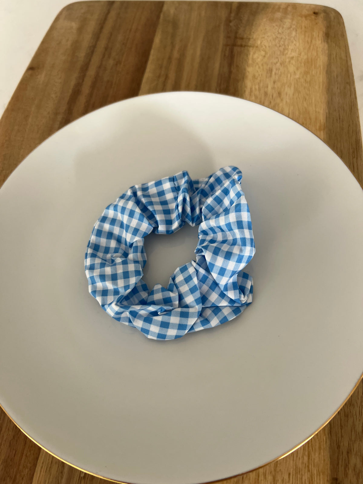 Gingham Scrunchie