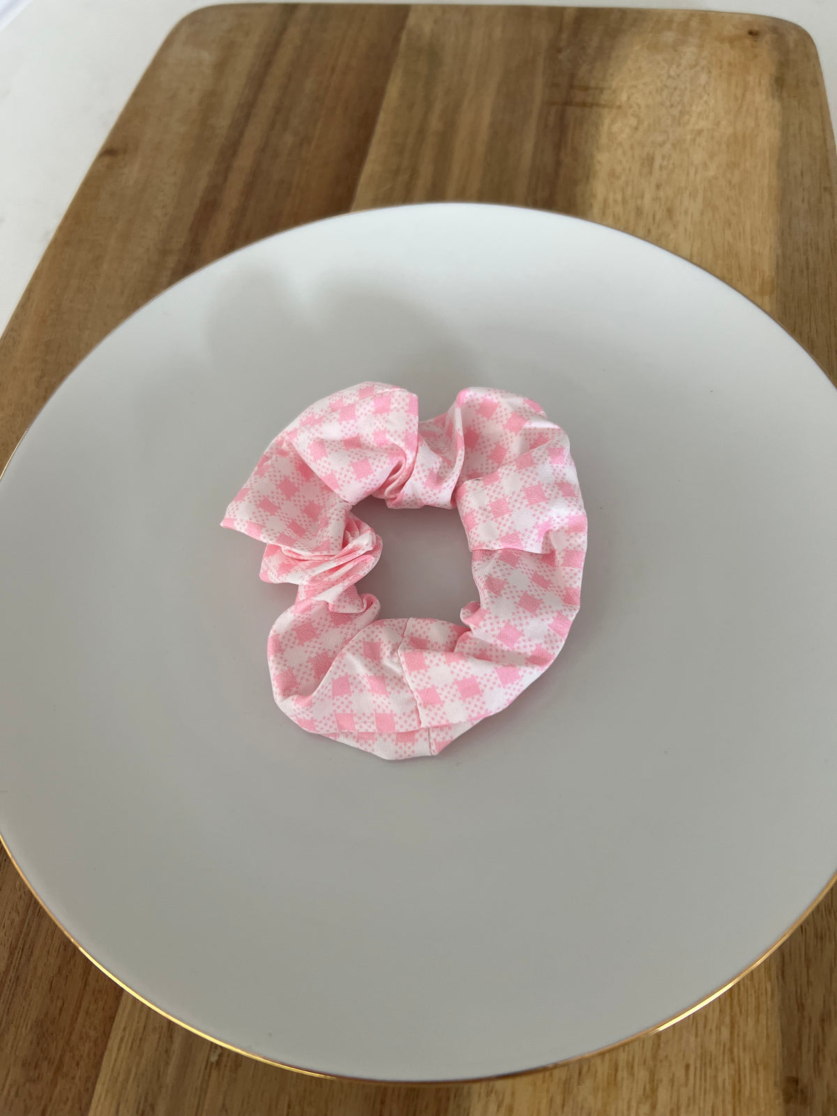 Gingham Scrunchie