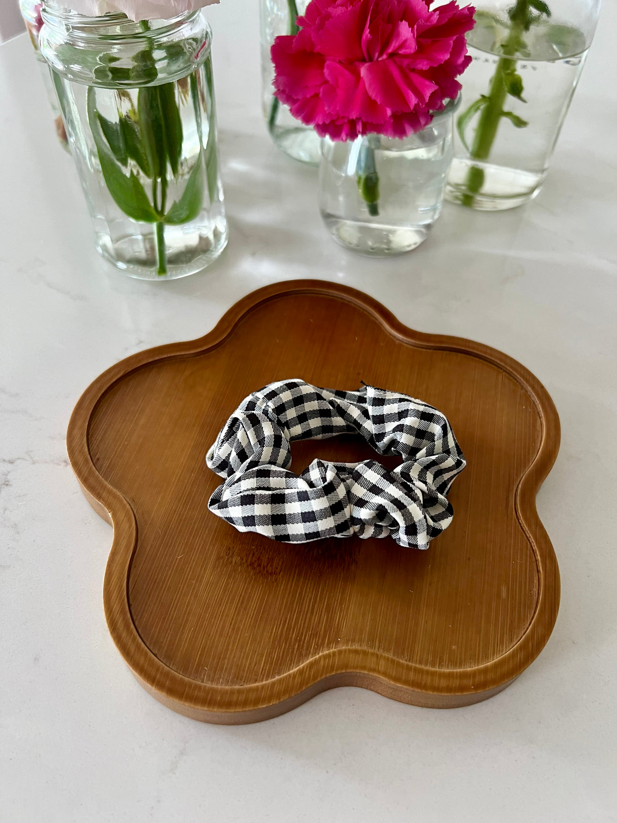 Gingham Scrunchie