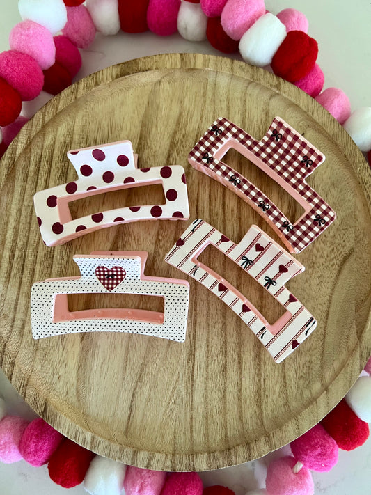 Valentine’s Claw Clip
