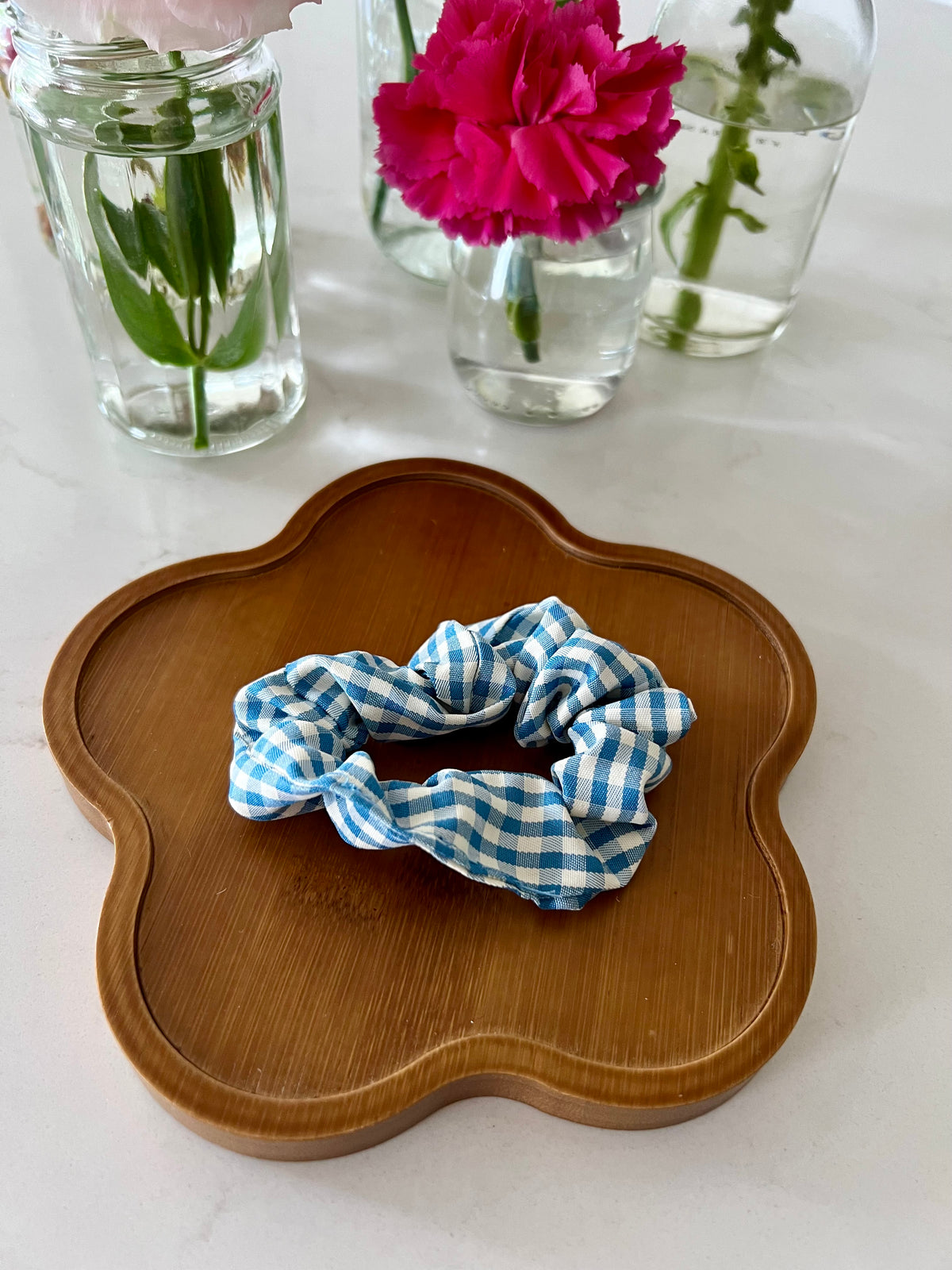 Gingham Scrunchie