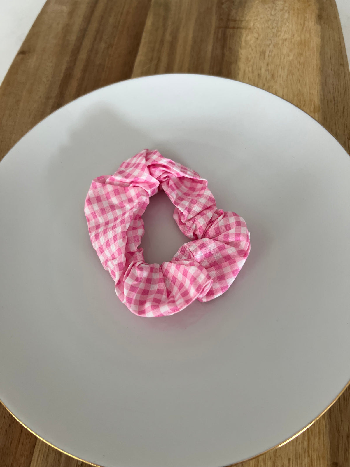 Gingham Scrunchie