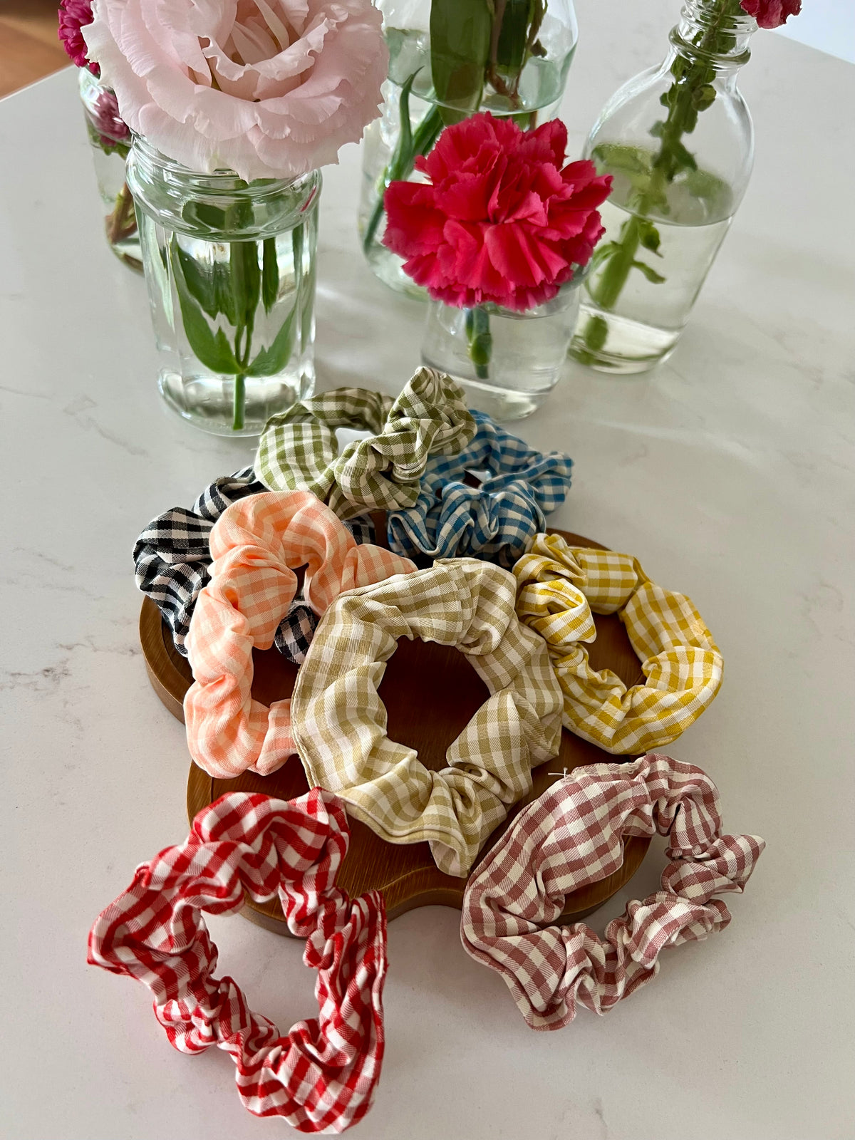 Gingham Scrunchie