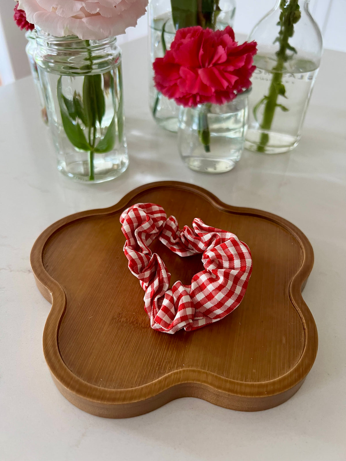 Gingham Scrunchie